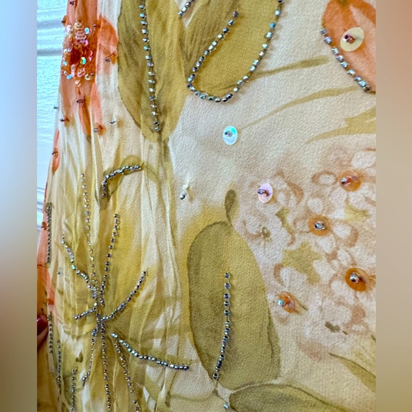 Vintage Rickie Freeman 100% Silk Dress 6 - Picture 4 of 4